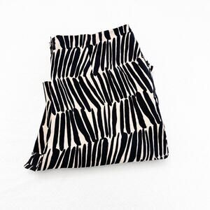 Andiamo Patterned Print Dress Pant Slacks Cream Size 12